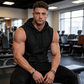 ⏳Limited-time 50% off⏰Men's Sleeveless Workout Hoodie with Pocket