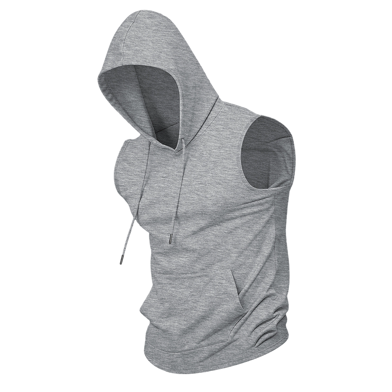 ⏳Limited-time 50% off⏰Men's Sleeveless Workout Hoodie with Pocket