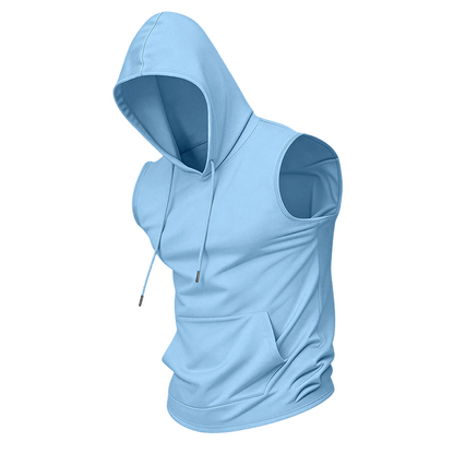 ⏳Limited-time 50% off⏰Men's Sleeveless Workout Hoodie with Pocket