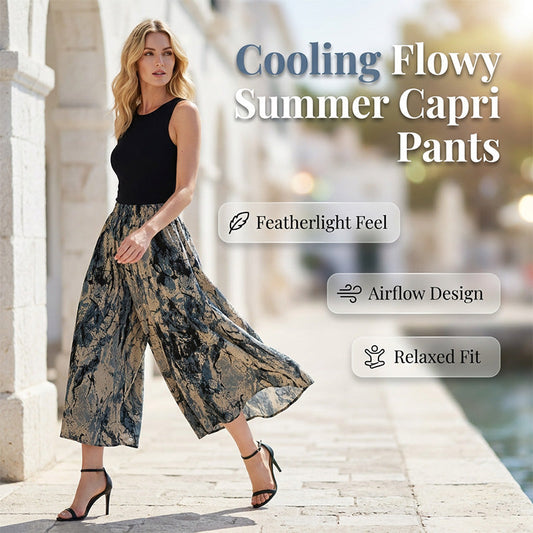 ⏳🔥LIMITED-TIME 50% OFF! 👖 Women’s Summer Wide-Leg Capri Pants – Breezy Comfort & Effortless Style ✨