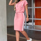 👖 50% OFF NOW!🌸Women's T-Shirt & Drawstring Skirt 2-Piece Set