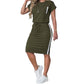 👖 50% OFF NOW!🌸Women's T-Shirt & Drawstring Skirt 2-Piece Set