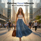 👗 Tiered Denim, Flattering A-Line Shape | Women's High-Waist Button Maxi Skirt
