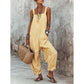 👒 LIMITED-TIME 50% OFF! ✨ Women's Striped Spaghetti Strap Jumpsuit – Relaxed, Breezy, Cotton 🌤️