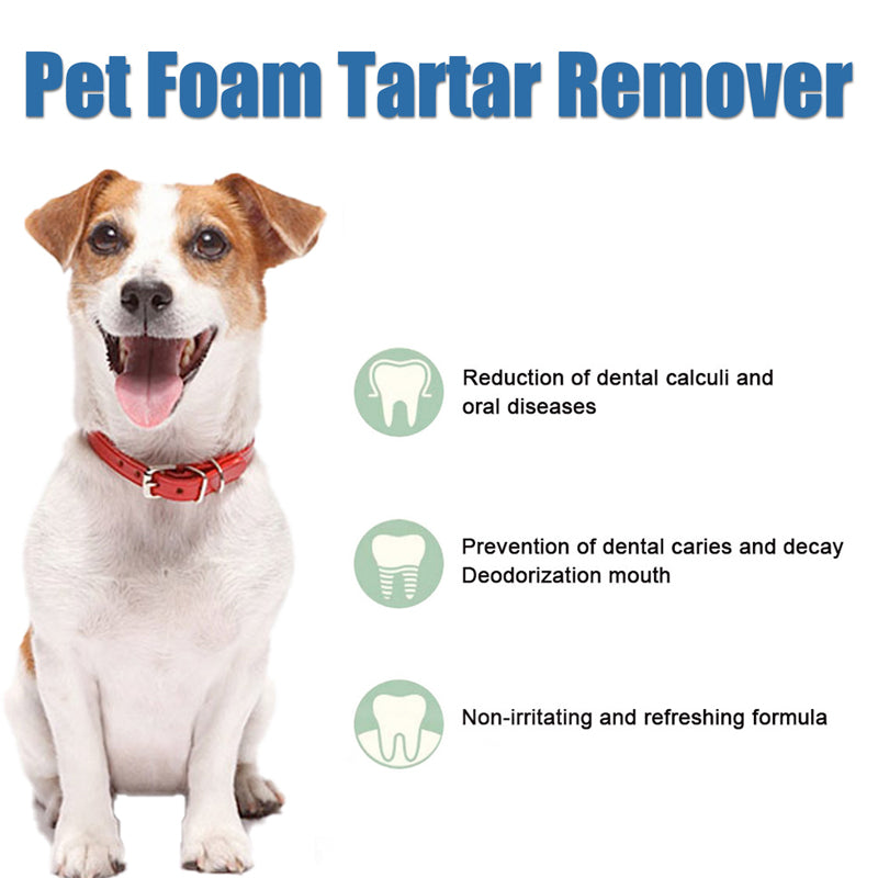 📢📢50% OFF !! ⏰Pet Oral Care Foaming Tartar Remover