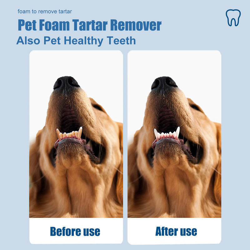 📢📢50% OFF !! ⏰Pet Oral Care Foaming Tartar Remover