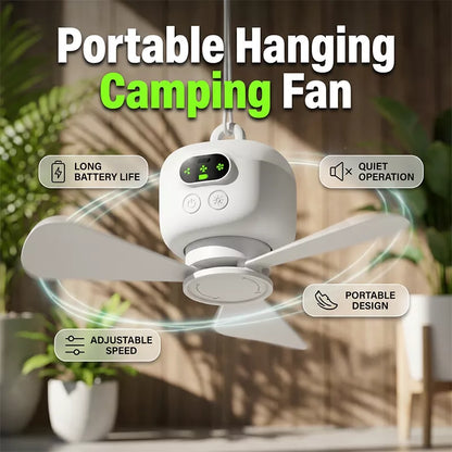 ⏰ Limited-time offer: 50% OFF🌬️✨Rechargeable Ceiling Fan with LED Light