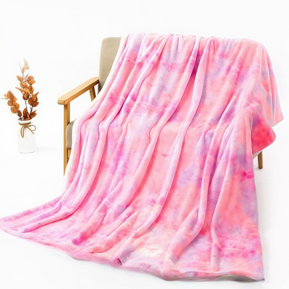 ❄️SUMMER HOT SALE 50% OFF🌀 Ultra-Soft Tie-Dye Plush Throw Blanket