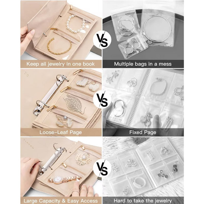 🔥Last Day Sale 50% OFF🔥Elegant Portable Checkered Jewelry Storage Bag📿📿