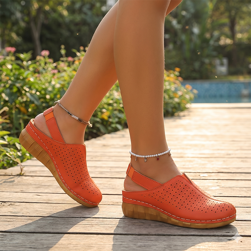 🏖️HOT DEAL 50% OFF! 👡 Women’s Perforated Sandals – All-Day Comfort with a Chic Lift 💖