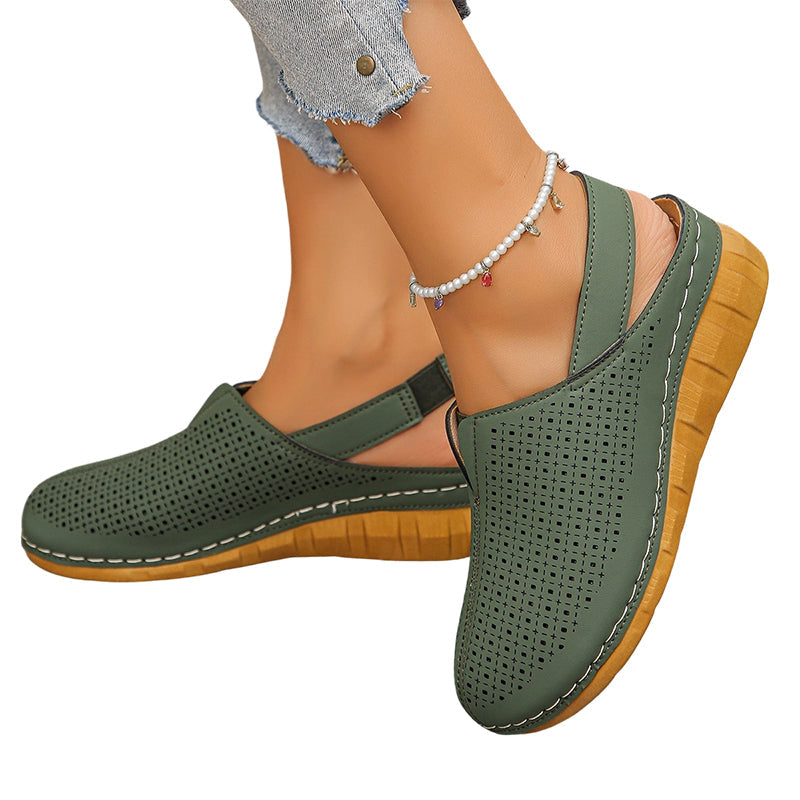 🏖️HOT DEAL 50% OFF! 👡 Women’s Perforated Sandals – All-Day Comfort with a Chic Lift 💖
