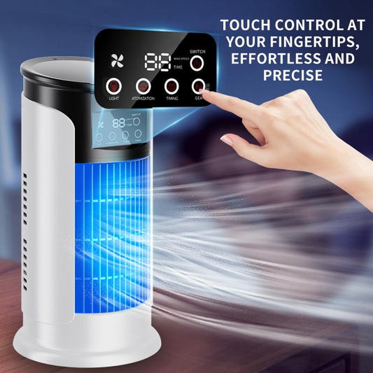 🥳SUMMER HOT SALE🥳50% OFF! 🔥USB Desktop Air Cooler – Humidifier, 6 Speeds, Portable 🔄