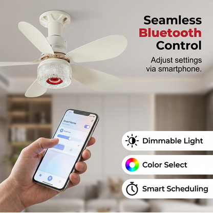 ⏳🔥LIMITED-TIME 50% OFF! 🌬️ 3-in-1 Ceiling Fan with Light & Bluetooth Speaker – Cool, Bright & Entertaining 🎵✨