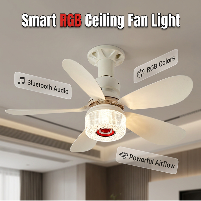 ⏳🔥LIMITED-TIME 50% OFF! 🌬️ 3-in-1 Ceiling Fan with Light & Bluetooth Speaker – Cool, Bright & Entertaining 🎵✨