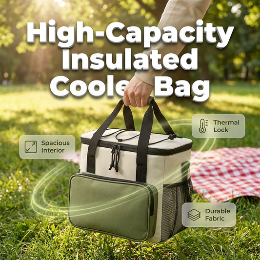 🔥2026 Hot Sale 50% OFF🔥Large Capacity Insulated Cooler Bag for Picnics & Outdoors
