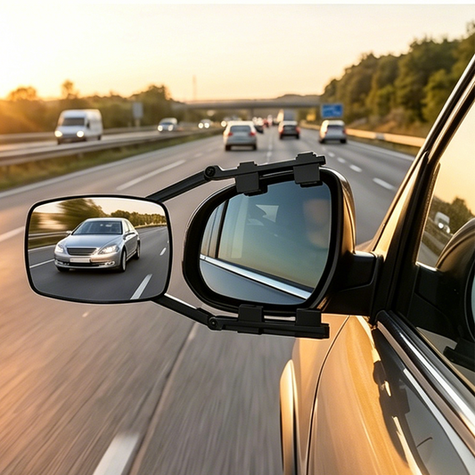 🔥 LIMITED TIME 50% OFF! 🚛 See More, Tow Safer – Adjustable Extendable Trailer Mirror 👀