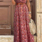 🏆LAST DAY SALE 50% OFF🔥Holiday Leisure Paisley Print Sleeveless Dress