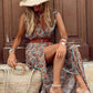 🏆LAST DAY SALE 50% OFF🔥Holiday Leisure Paisley Print Sleeveless Dress