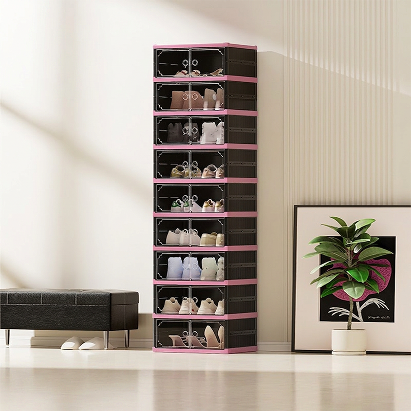 👟 50% OFF NOW! 🗄️Foldable & Stackable Shoe Cabinet with Clear Doors