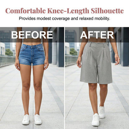🏆LAST DAY SALE 50% OFF🔥Women's Casual High-Waist Pleated Shorts