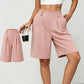 🏆LAST DAY SALE 50% OFF🔥Women's Casual High-Waist Pleated Shorts