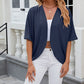 Open-Front Half-Sleeve Cardigan 🧥✨ – Minimalist Solid Colour, Lightweight, S-2XL