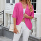 Open-Front Half-Sleeve Cardigan 🧥✨ – Minimalist Solid Colour, Lightweight, S-2XL