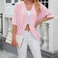 Open-Front Half-Sleeve Cardigan 🧥✨ – Minimalist Solid Colour, Lightweight, S-2XL