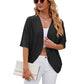 Open-Front Half-Sleeve Cardigan 🧥✨ – Minimalist Solid Colour, Lightweight, S-2XL