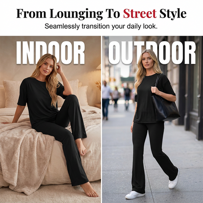 💥Limited-time 50% Off✨  - Women's Short Sleeve Top and Long Pants Set