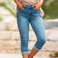 🎁 Hot Sale 50% OFF 🔥Women's Casual High Waist Stretch Capri Jeans