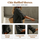 👚👖 Women's Set with Ruffled Top and Wide-Leg Trousers – Elegant & Comfortable ✨