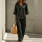 👚👖 Women's Set with Ruffled Top and Wide-Leg Trousers – Elegant & Comfortable ✨