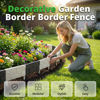 🥳2026 HOT SALE🥳💞 50% OFF!👁️Interlocking Faux Stone Garden Edging