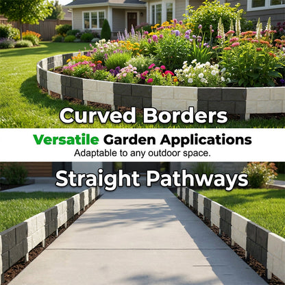 🥳2026 HOT SALE🥳💞 50% OFF!👁️Interlocking Faux Stone Garden Edging