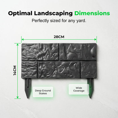 🥳2026 HOT SALE🥳💞 50% OFF!👁️Interlocking Faux Stone Garden Edging