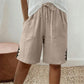 Women's Summer Shorts with Side Button Detail