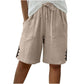 Women's Summer Shorts with Side Button Detail