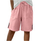 Women's Summer Shorts with Side Button Detail