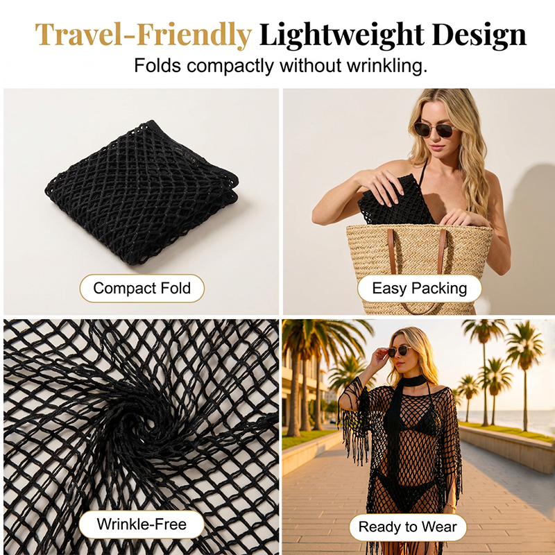 🏆 Last Day 50% OFF💐Summer Metallic Crochet Cover-Up – Lightweight, Flowy & Effortlessly Stylish summer outfit