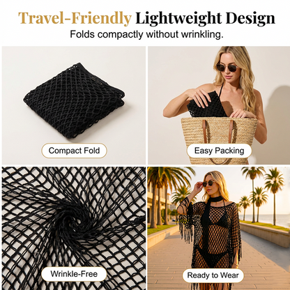 🏆 Last Day 50% OFF💐Summer Metallic Crochet Cover-Up – Lightweight, Flowy & Effortlessly Stylish summer outfit