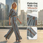 👚 LIMITED-TIME 50% OFF! ✨ Striped Crop Top & Wide-Leg Pants Set – Flowy, Breathable, Resort Style 🏖️