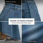 🔥Hot Sale 50% OFF🔥Women's High-Waist Wide-Leg Jeans with High-Low Hem