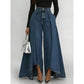 🔥Hot Sale 50% OFF🔥Women's High-Waist Wide-Leg Jeans with High-Low Hem