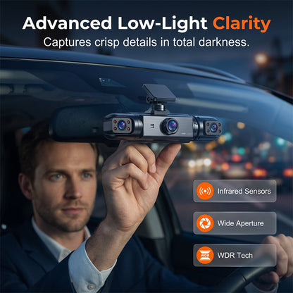 🎁2026 New Arrivals 50% OFF💥360° Eagle Eye Parking Camera – 1080P, 4-Way Display, WiFi 📹