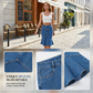 Flared Mermaid Denim Midi Skirt