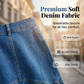 Flared Mermaid Denim Midi Skirt