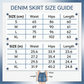 Flared Mermaid Denim Midi Skirt