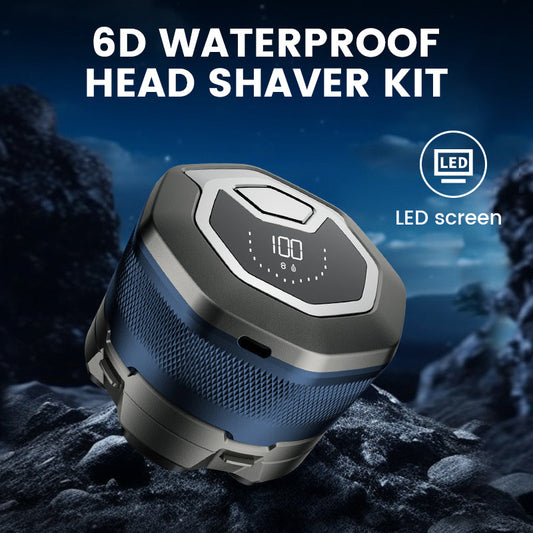 🔥2026 Hot Sale 50% OFF🔥6D Waterproof Head Shaver Kit for Bald Men
