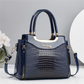 💎2026 Hot Sale✨Women's Vintage Glossy Croc-Embossed Handbag – Chic, Spacious & Effortlessly Elegant